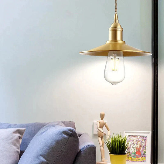 Modern Led Pendant Lights Vintage Copper Hanging For Bedroom Kitchen Living Room Loft Home Decor