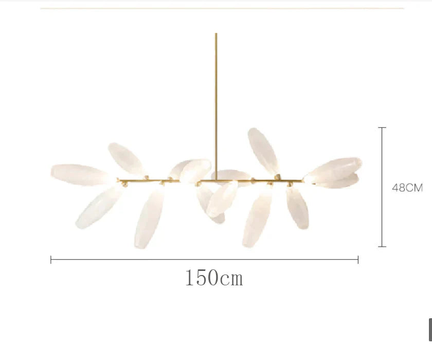 New Glass Living Room Lamp Designer Creative Personality Bedroom Study Exhibition Hall White