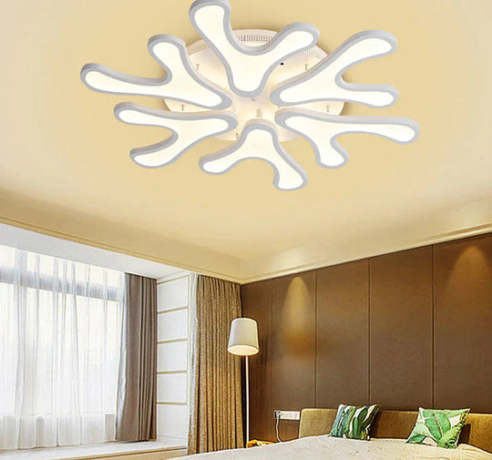 Living Room Led Creative Antlers Fashion Atmosphere Bedroom Dining Ceiling Lamp Post - Modern