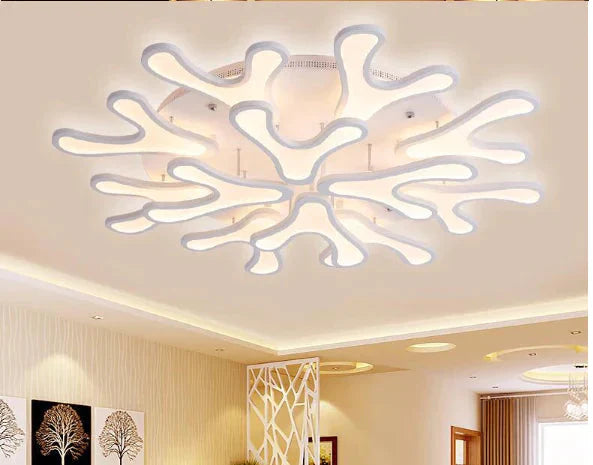 Living Room Led Creative Antlers Fashion Atmosphere Bedroom Dining Ceiling Lamp Post - Modern