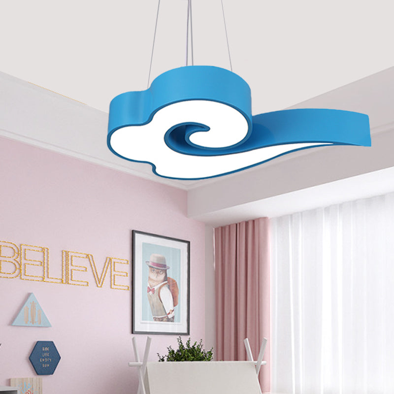 Ella - 18/22.5 Cloud Ceiling Chandelier Macaron Acrylic Led Hanging Light