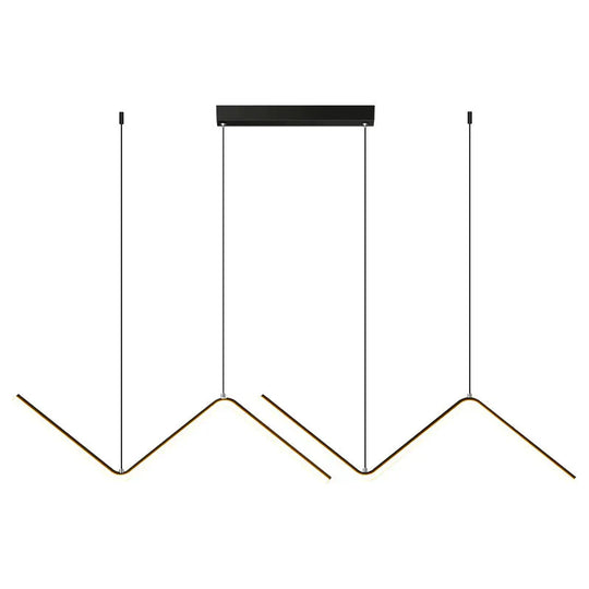 Nordic Minimalist Line Lamp Restaurant Chandelier Modern Simple Designer Net Red Lighting Bar Table