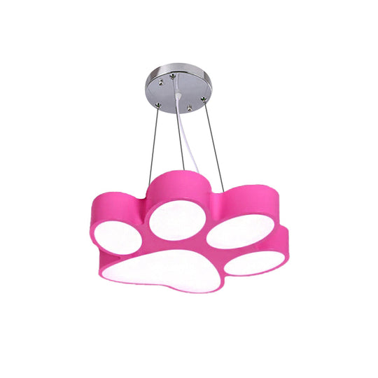 Chara - Doggie Doggy Paw Bathroom Pendant Lamp Acrylic Cartoon Led Hanging Light