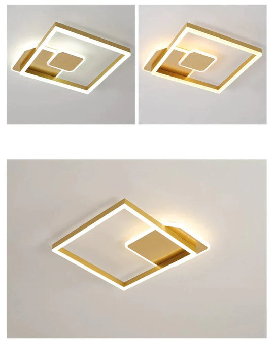 Led Ceiling Lamp Acrylic Aluminum Living Room Modern Simple Lighting Bedroom Study