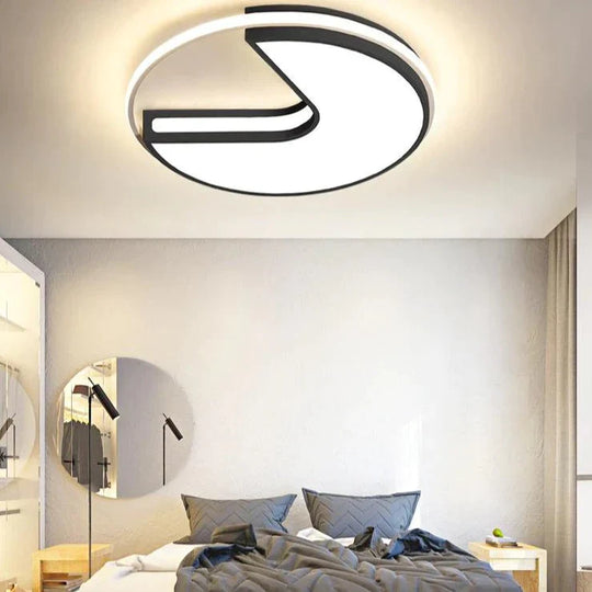 Round Light In The Bedroom Small Apartment Led Ceiling Lamp