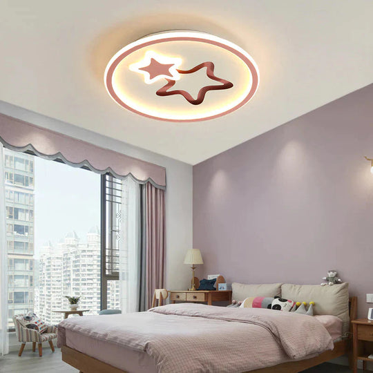 Star Cartoon Ceiling Lamp Children’s Room Bedroom