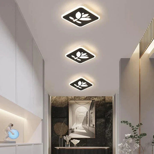 Creative Black And White Square Street Lamp Household Ceiling