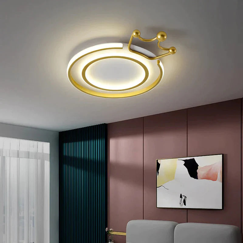 Modern Minimalist Study Lamp Led Creative Crown Ceiling