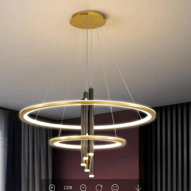 Luxury Nordic Ring Chandeliers Are Modern And Simple Pendant