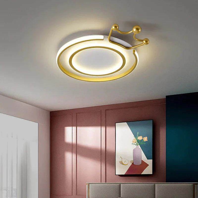 Modern Minimalist Study Lamp Led Creative Crown Ceiling