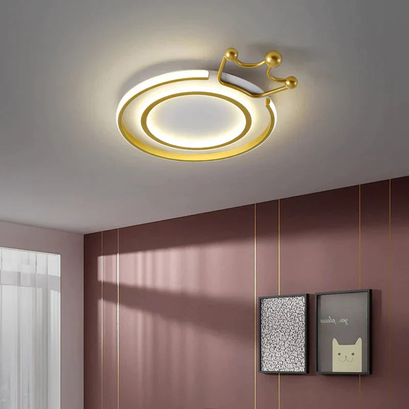 Modern Minimalist Study Lamp Led Creative Crown Ceiling