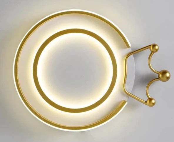 Modern Minimalist Study Lamp Led Creative Crown Ceiling