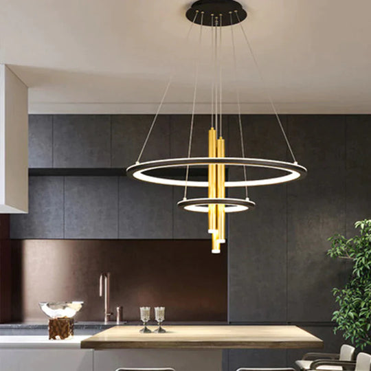 Luxury Nordic Ring Chandeliers Are Modern And Simple Pendant