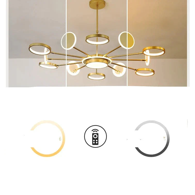 Modern Minimalist Luxury Restaurant Bedroom Atmosphere Creative Chandelier Pendant