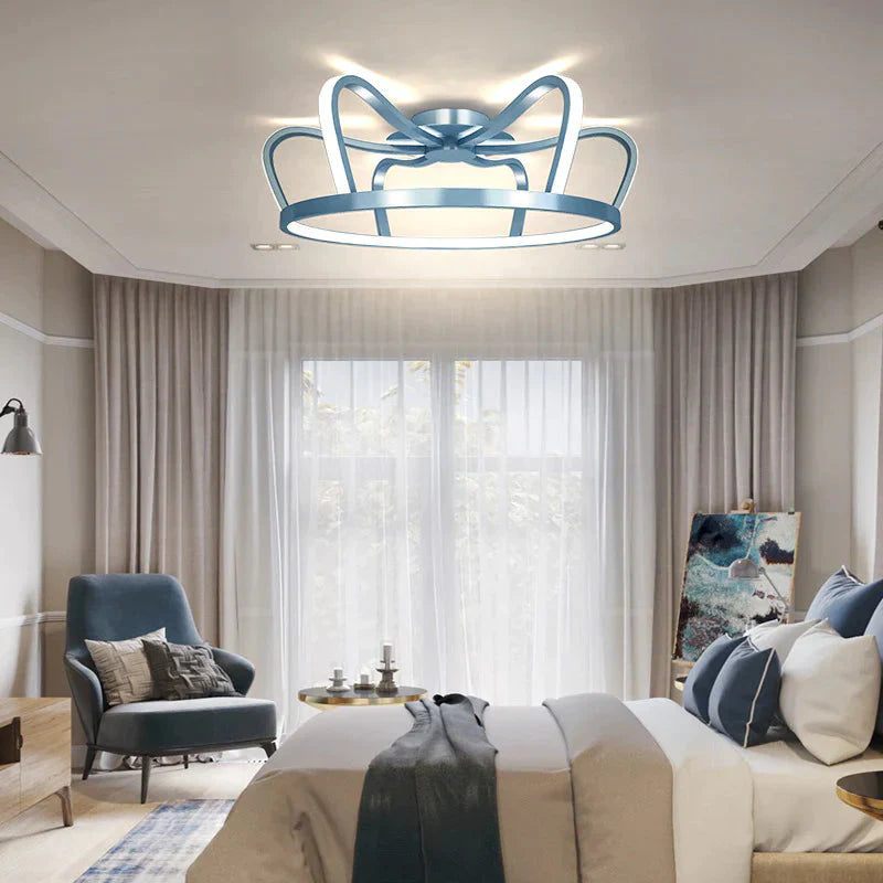 Bedroom Lights Are Lightweight And Modern Minimalist Ceiling Lamps White Light / Blue