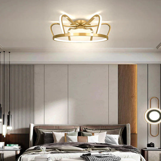 Bedroom Lights Are Lightweight And Modern Minimalist Ceiling Lamps White Light / Golden