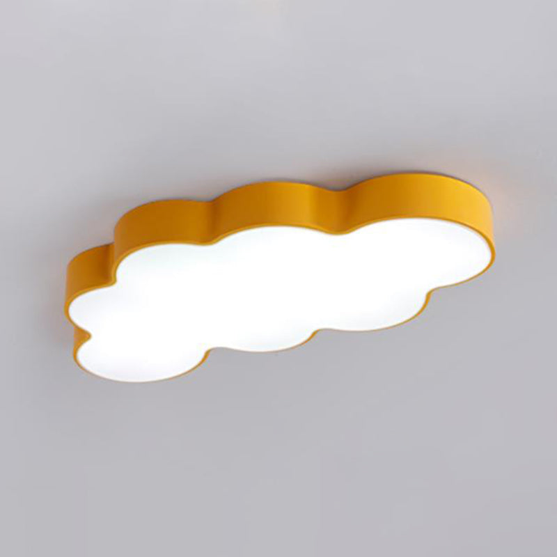 Metallic Cloud Flush Mount Led Light For Kid’s Room Ceiling