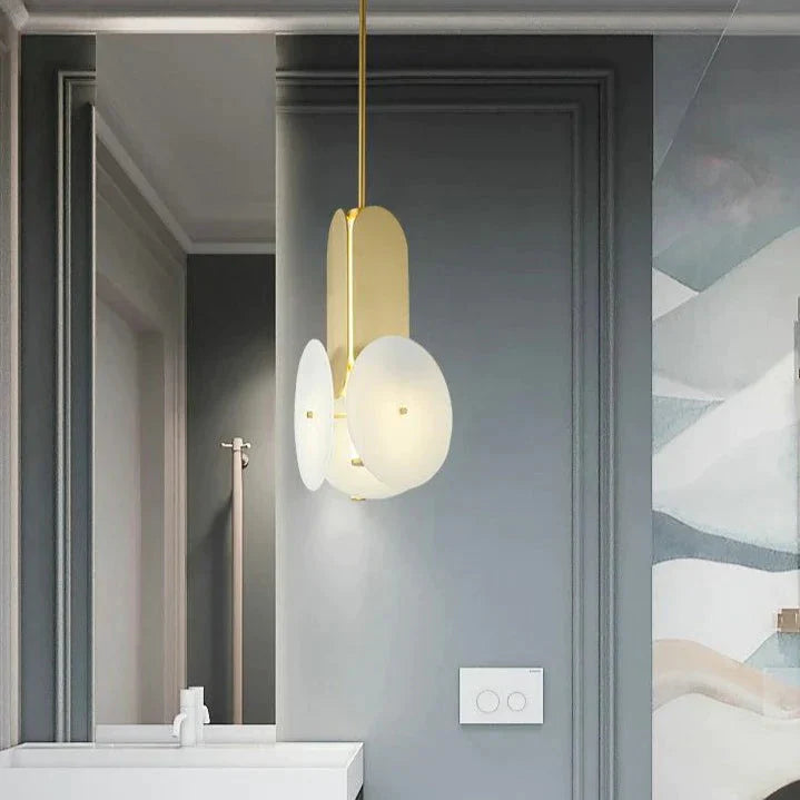 European Luxury Modern Minimalist Living Room Chandelier Gold + Transparency / Warm Light Pendant