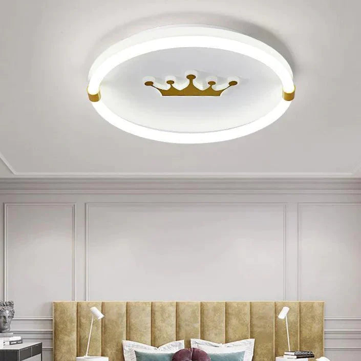 Nordic Warm Crown Master Bedroom Led Ceiling Lamp