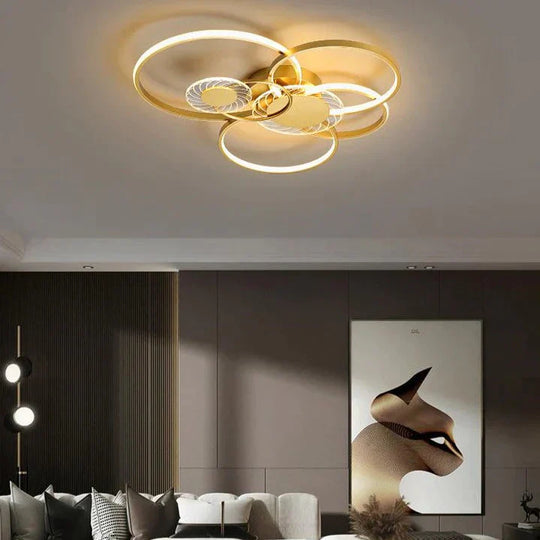 New Luxury Gold Light In The Bedroom Ceiling Lamp