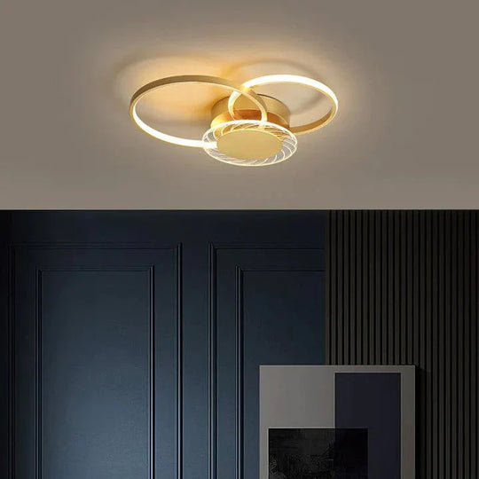 New Luxury Gold Light In The Bedroom Ceiling Lamp