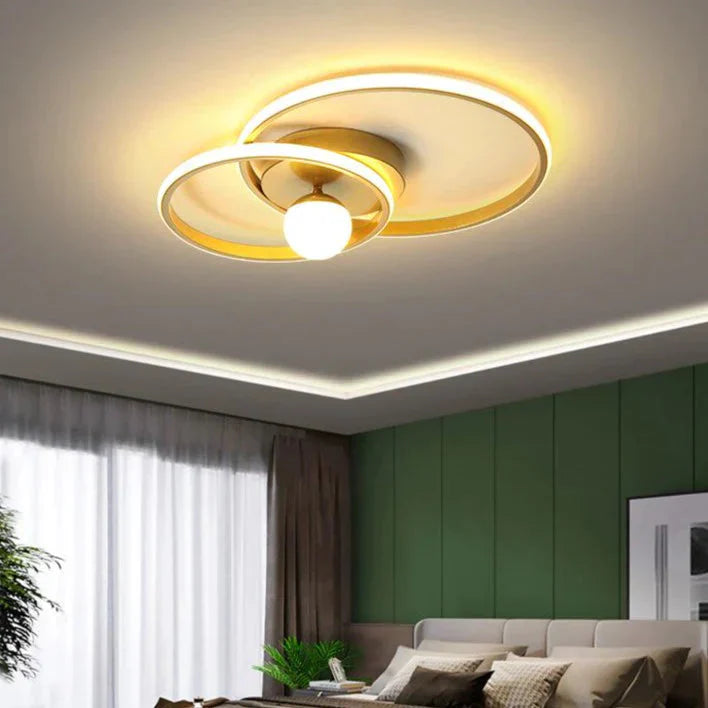 Nora’s Nordic Style Bedroom Ring Ceiling Lamp