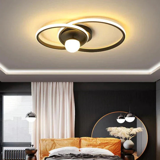 Nora’s Nordic Style Bedroom Ring Ceiling Lamp