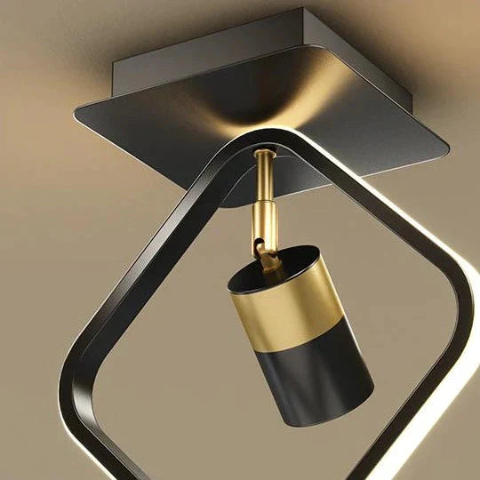 Luxury Creative Black Aisle Balcony Ceiling Lamp