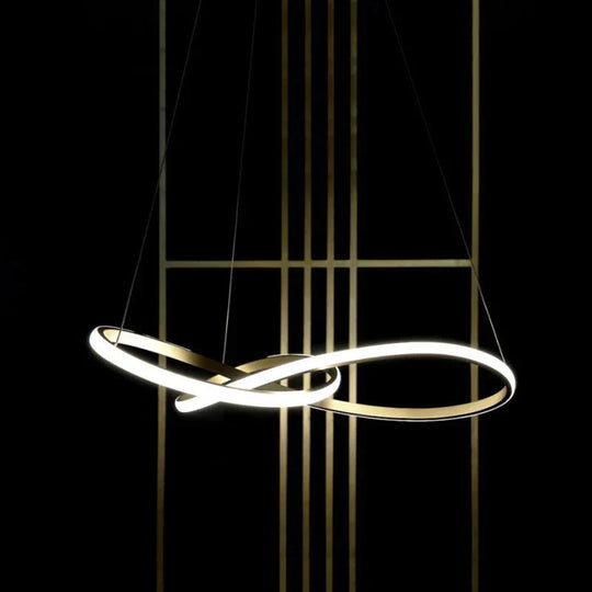 Light Luxury Simple Golden Circle Chandelier Led Nordic Modern Special - Shaped Pendant