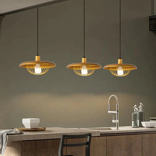Creative Wood - Colored Flying Saucer Chandeliers Pendant