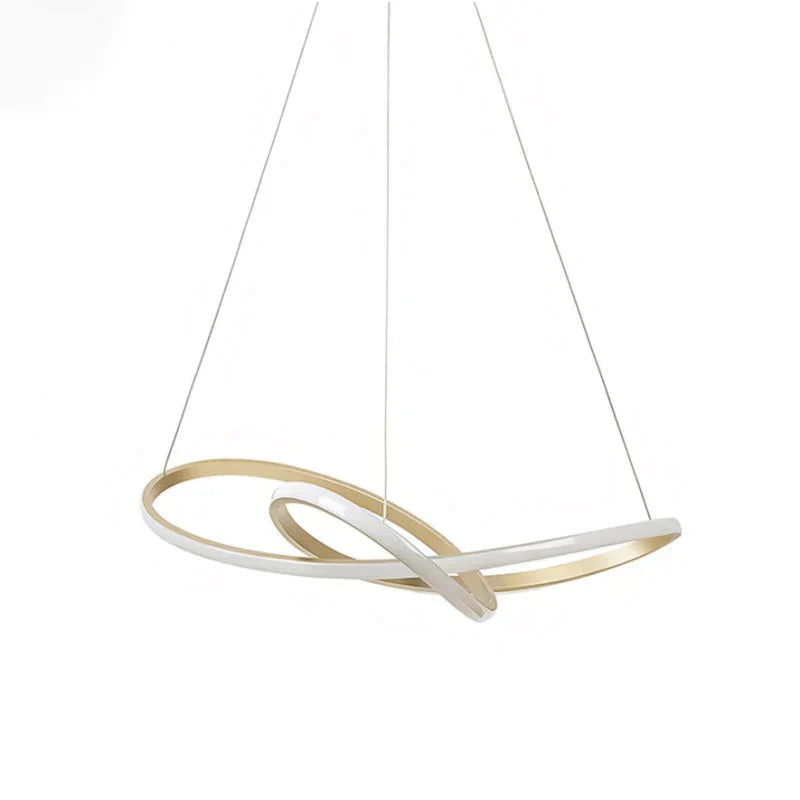 Light Luxury Simple Golden Circle Chandelier Led Nordic Modern Special - Shaped Pendant