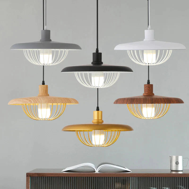 Creative Wood - Colored Flying Saucer Chandeliers Pendant