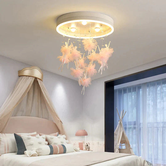 Bedroom Lamp Simple Modern Creative Warm Romantic Princess Room Led Ceiling