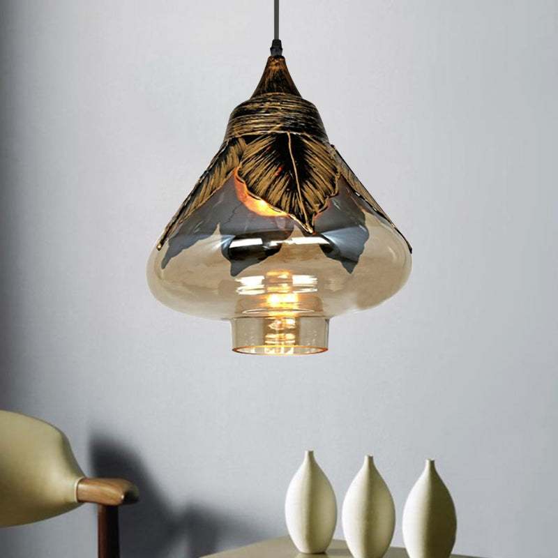 Amelia’s Enduring Charm: Clear Glass Colonial Pendant Light (Multiple Sizes) Lighting