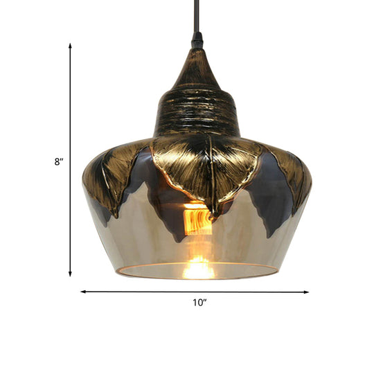 Amelia’s Enduring Charm: Clear Glass Colonial Pendant Light (Multiple Sizes) Lighting