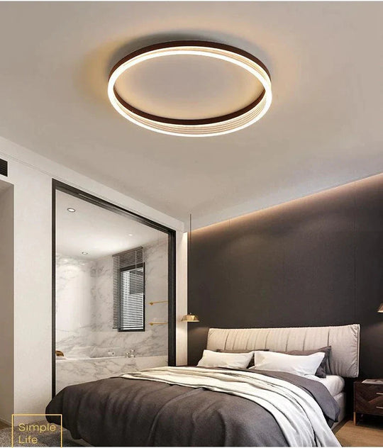 Light In The Bedroom Led Ceiling Lamp Simple Modern Creative Nordic Living Room Lamps Warm