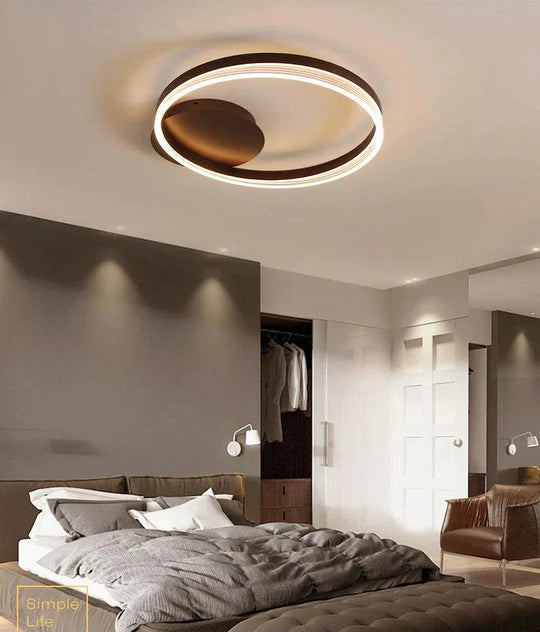 Light In The Bedroom Led Ceiling Lamp Simple Modern Creative Nordic Living Room Lamps Warm