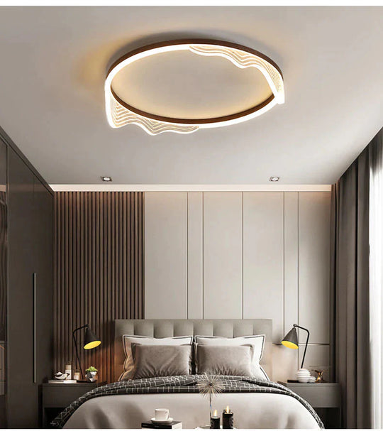 Light In The Bedroom Led Ceiling Lamp Simple Modern Creative Nordic Living Room Lamps Warm