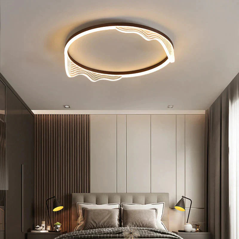 Light In The Bedroom Led Ceiling Lamp Simple Modern Creative Nordic Living Room Lamps Warm Natural