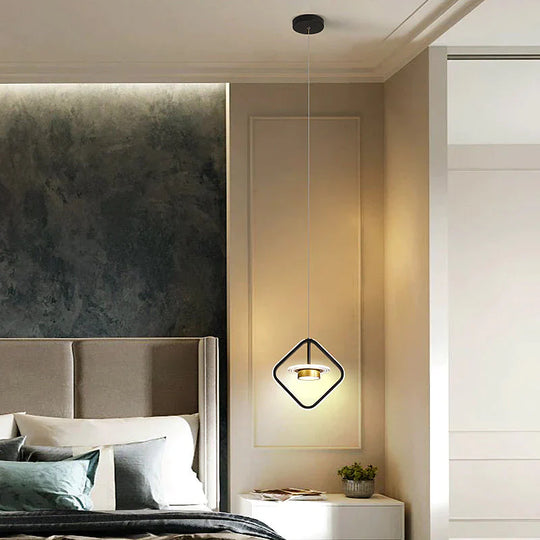 Nordic Bedroom Bedside Chandelier Modern Light Luxury Creative Bar Restaurant Single - Headed Small