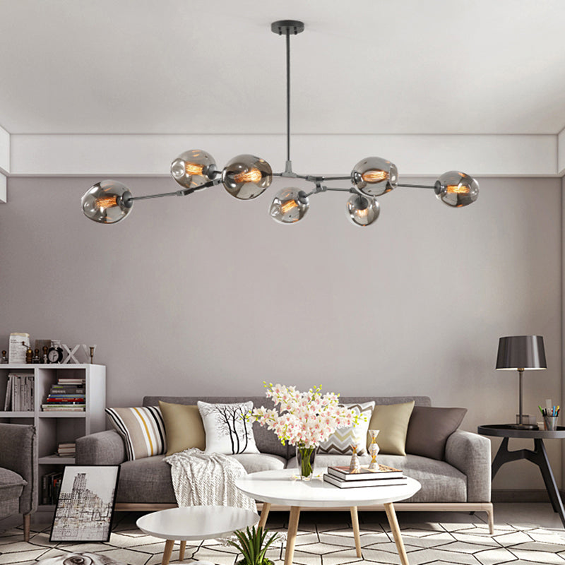 Elegant Glass Molecular Pendant Chandelier For Living Room Decor Lighting