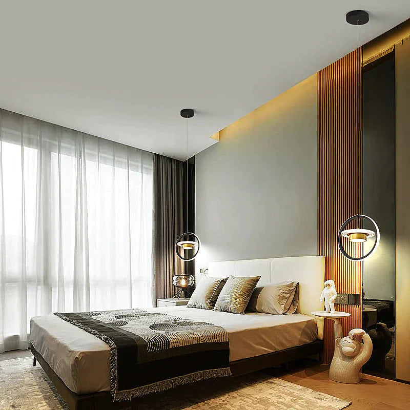 Nordic Bedroom Bedside Chandelier Modern Light Luxury Creative Bar Restaurant Single - Headed Small