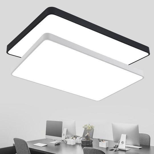 Discover Futuristic Illumination: Acrylic Flush Mount Led Fixture With Modern Geometric Design For