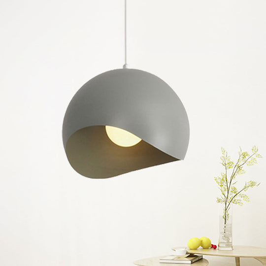 Caterina - Nordic Style Waveforms Dome Pendant Lamp 8/12 W 1 Head For Living