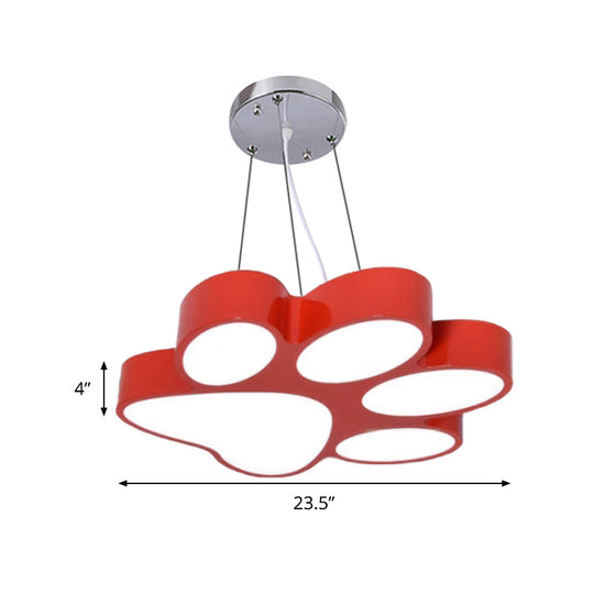 Chara - Doggie Doggy Paw Bathroom Pendant Lamp Acrylic Cartoon Led Hanging Light