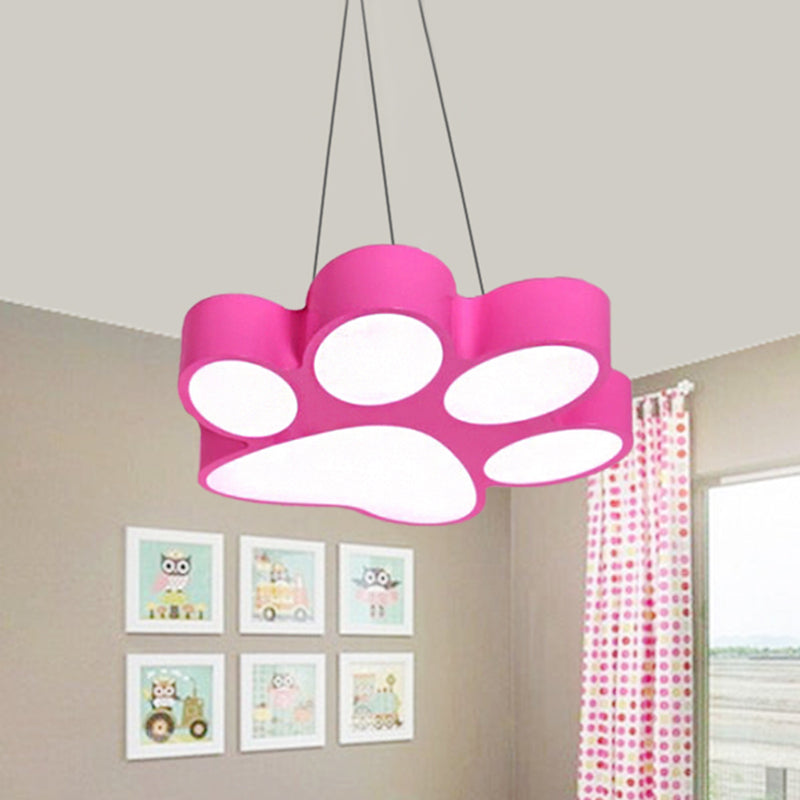 Chara - Doggie Doggy Paw Bathroom Pendant Lamp Acrylic Cartoon Led Hanging Light