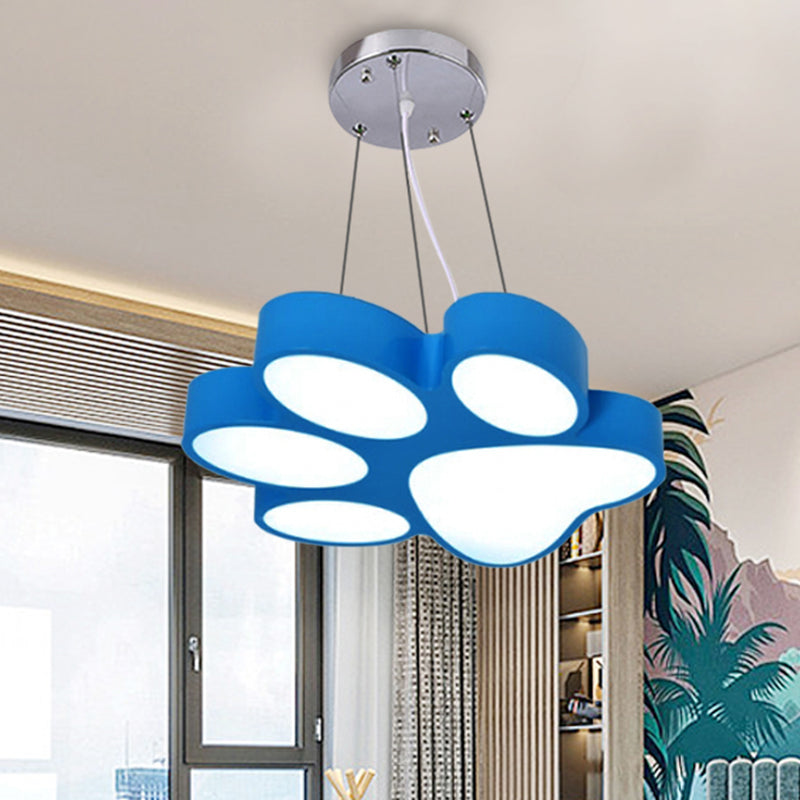 Chara - Doggie Doggy Paw Bathroom Pendant Lamp Acrylic Cartoon Led Hanging Light