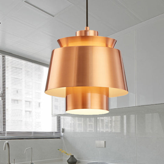 Enif - Modernist Style Tapered Hanging Light Fixture Metallic Pendant Lamp