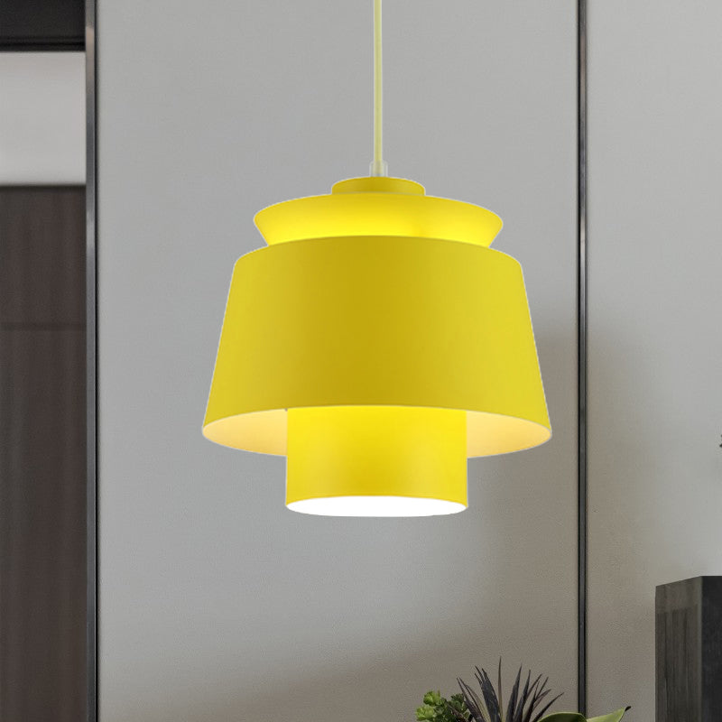 Enif - Modernist Style Tapered Hanging Light Fixture Metallic Pendant Lamp