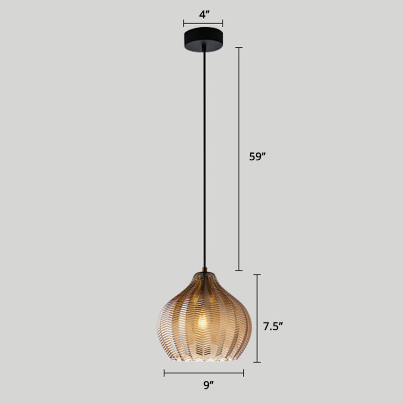 Grumium - Nordic Style Wavy Glass Pendant Ceiling Light Dining Room Dã©Cor